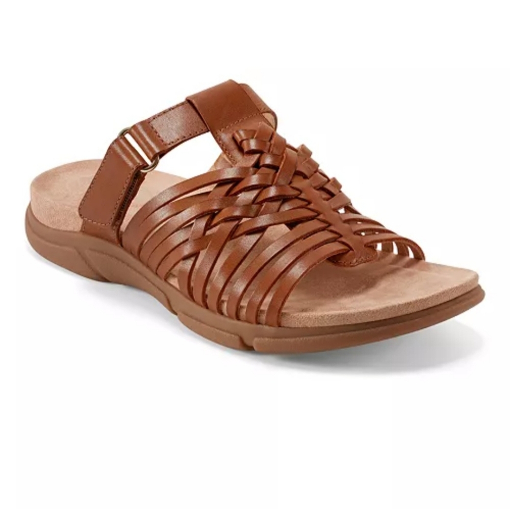 Easy Spirit Women's Leather Mindi Adjustable Strap Sandals Size 6.5 New